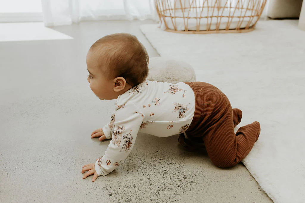 Chocolate Ribbed Leggings