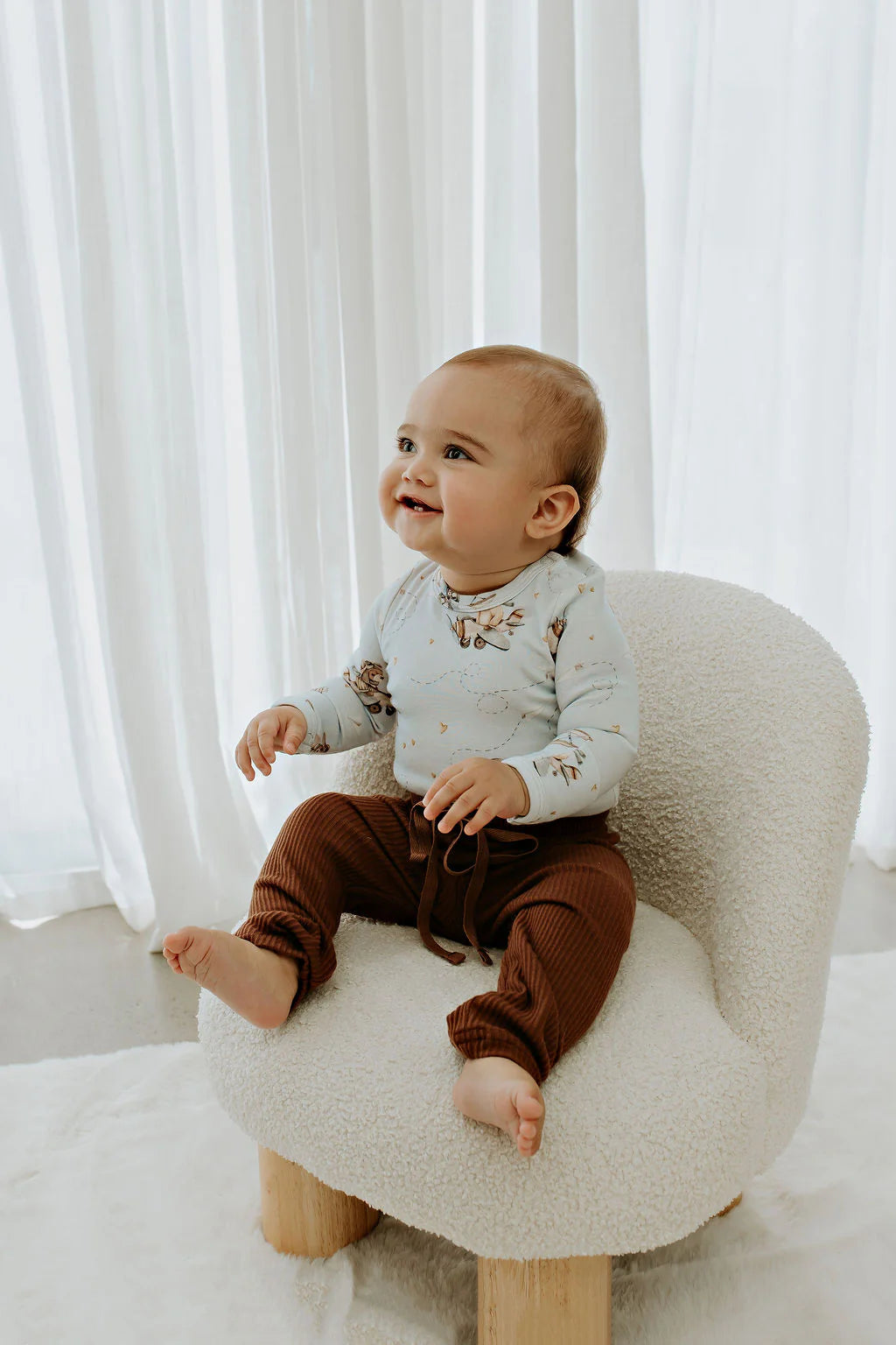 Chocolate Ribbed Leggings