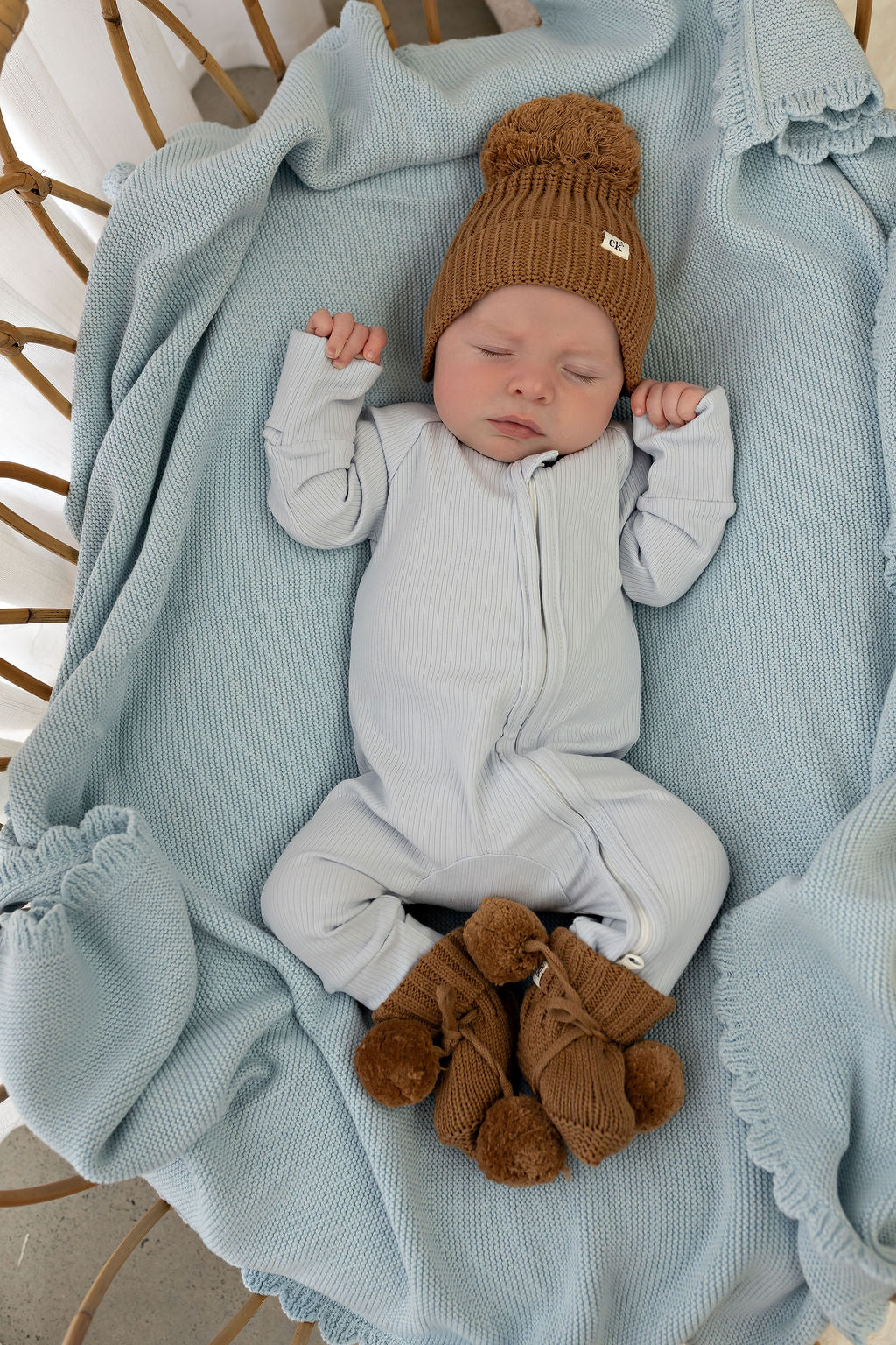 Baby Knit Beanie | Chocolate