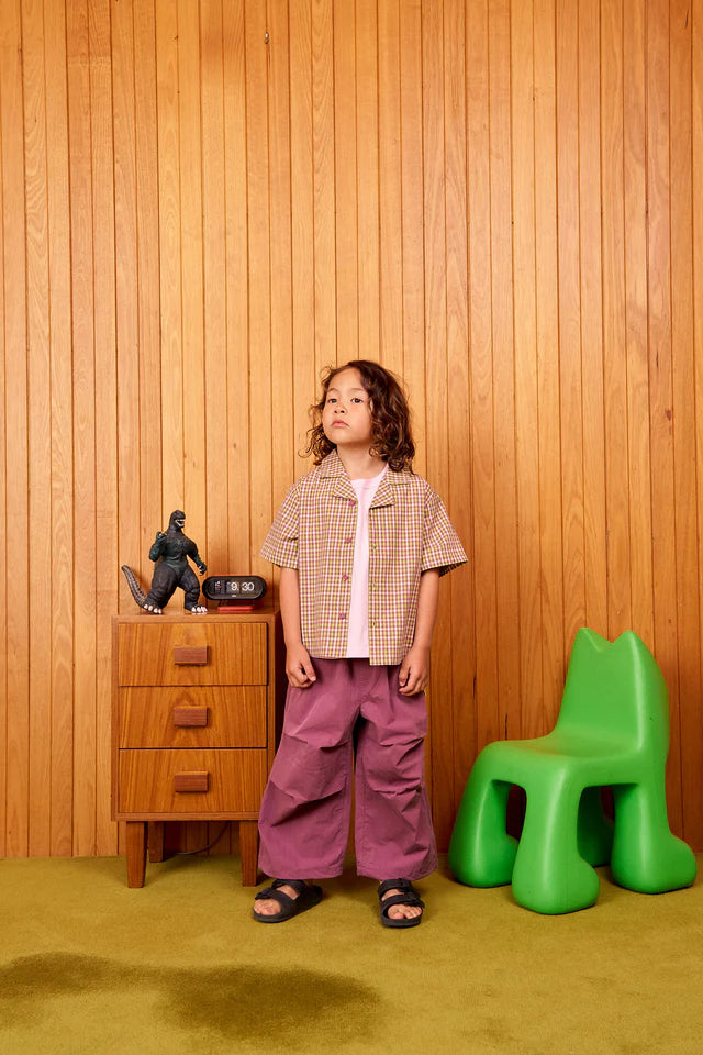 Frankie Shirt Lime Check