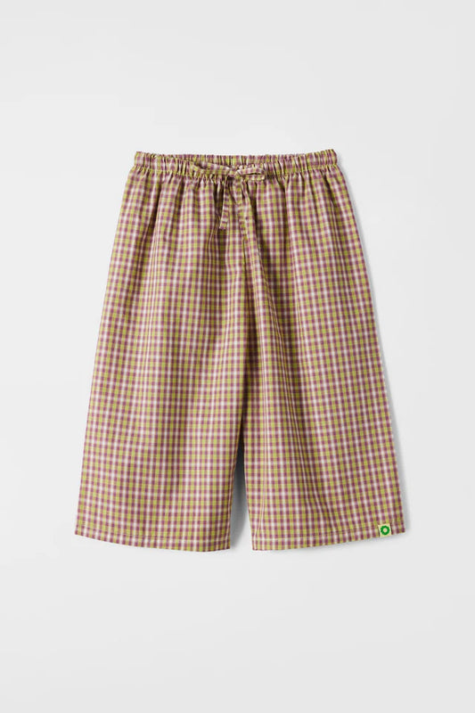 Frankie Long Short Lime Check