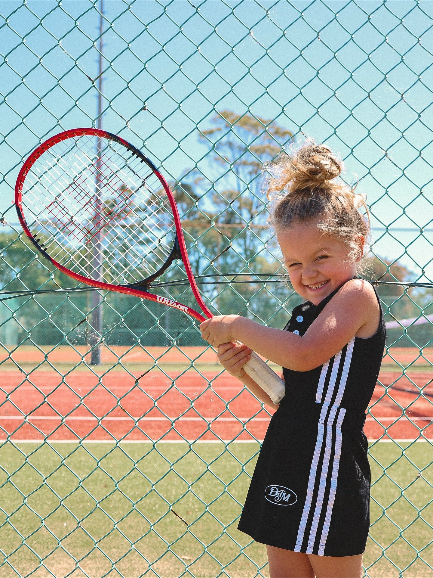 Dad Dressed Me Court Set - Black