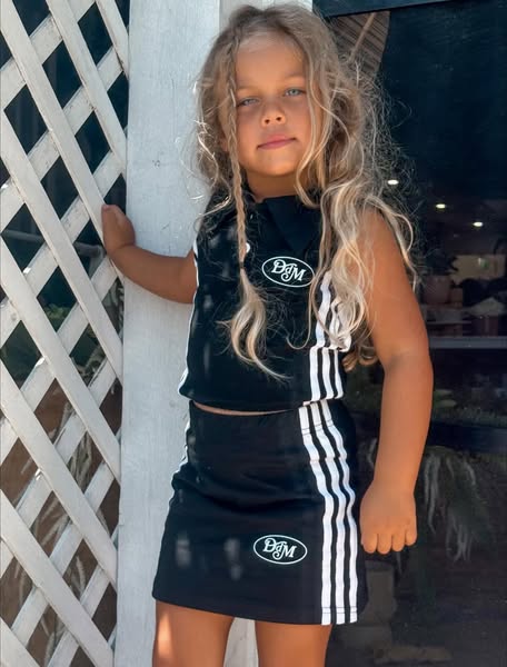 Dad Dressed Me Court Set - Black