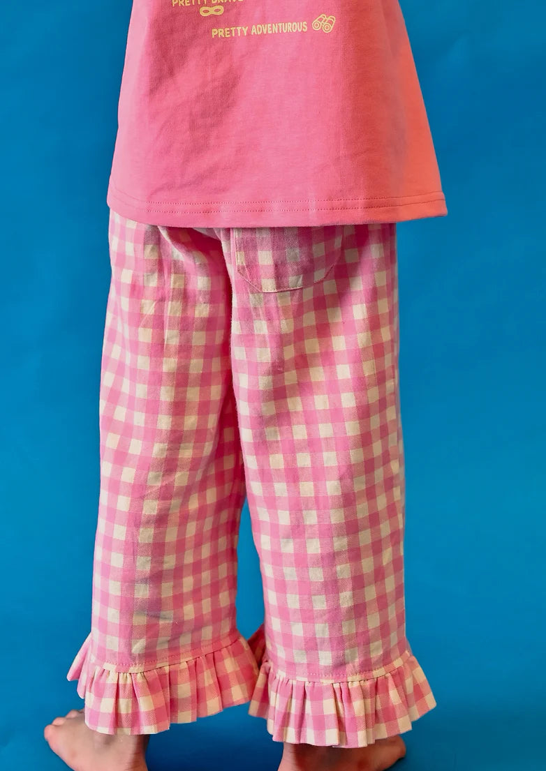 Pink & Yellow Gingham Pants