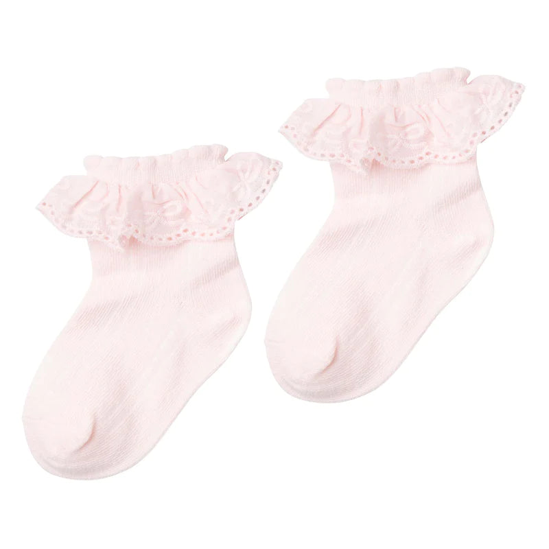 Designer Kidz - Lace Frill Socks