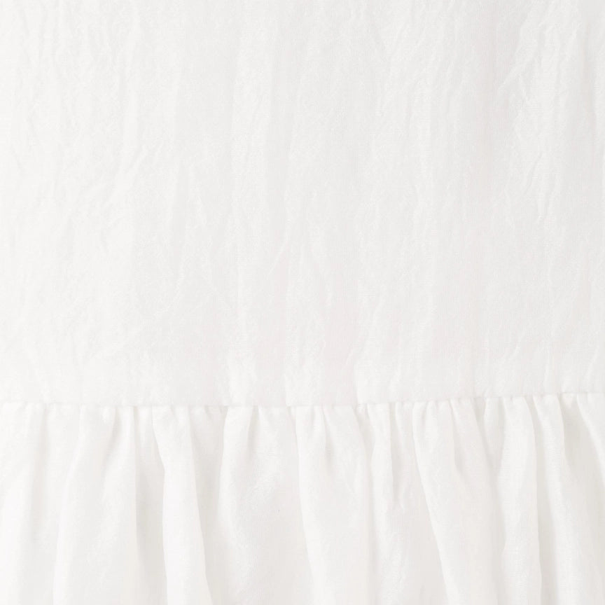 Noa Puff Sleeve Bow Back Dress - Ivory