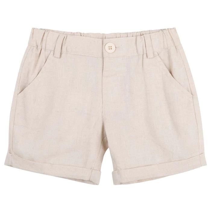 Finley Linen Shorts - Sand
