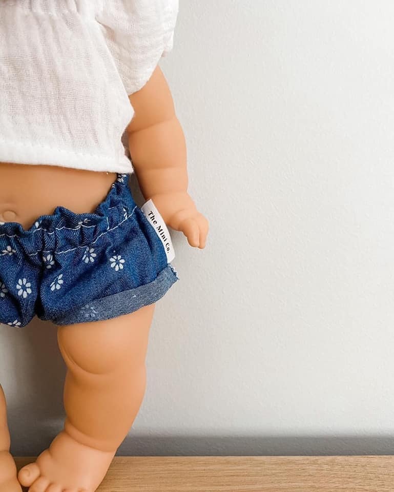 Miniland, Minikane, Paola Reina Doll Clothes – Shorts - Denim or Stripes