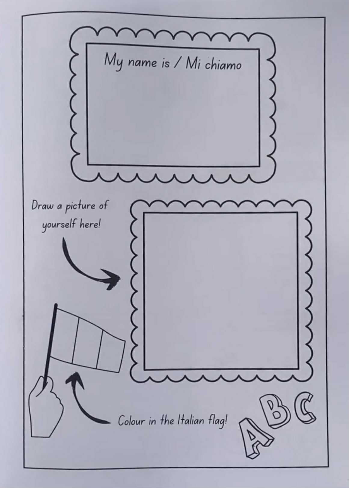 Ciao ABC: A Bilingual English–Italian Alphabet Book to Trace, Write, and Colour