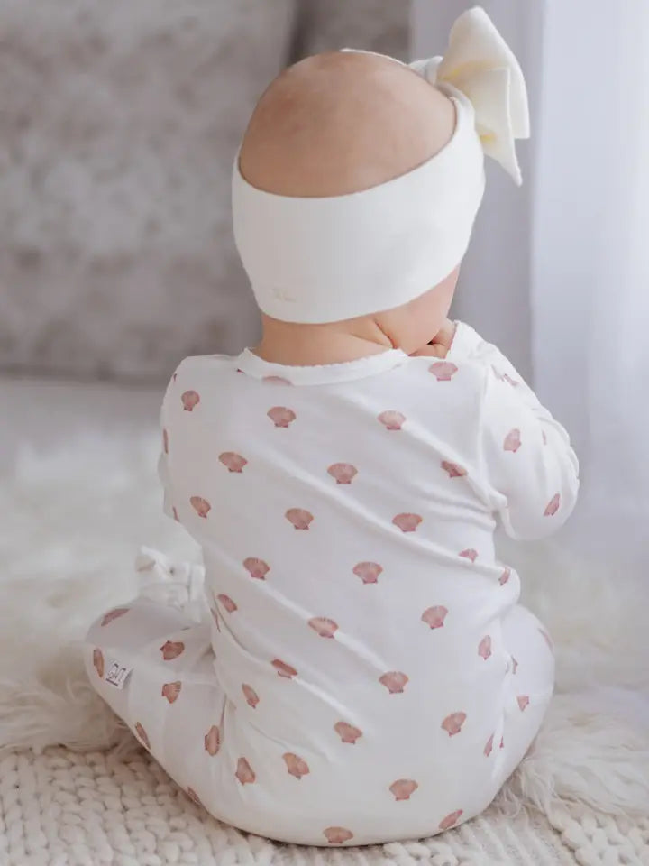 Bamboo/Organic Cotton Growsuit - Coastal Clams