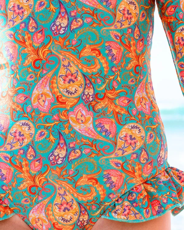 Mila Open Back Girls Swimwear