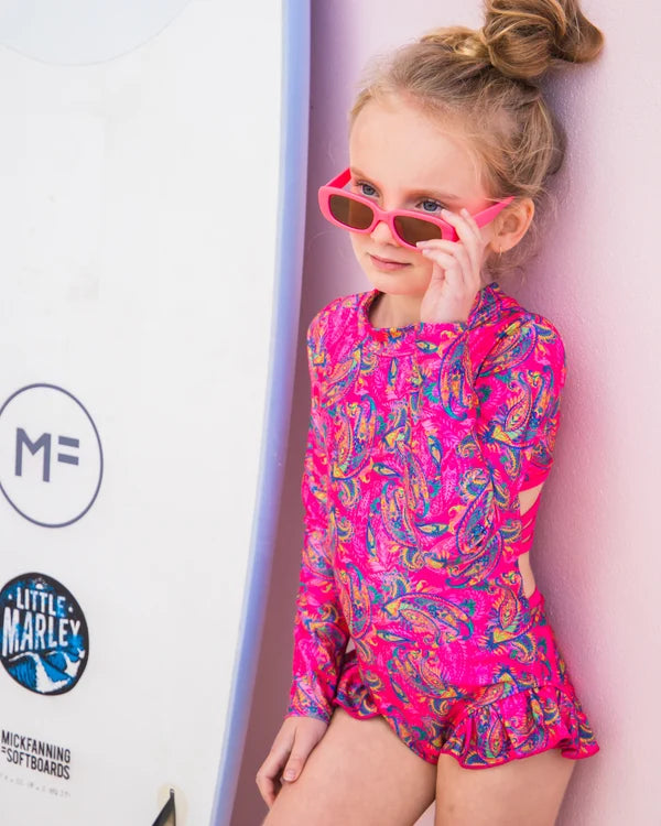Rylee Open Back Girls Swimwear