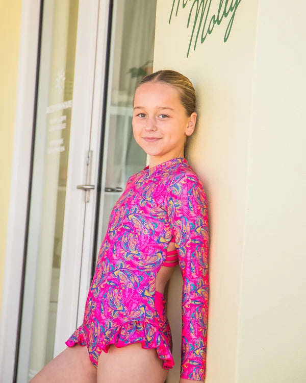 Rylee Open Back Girls Swimwear