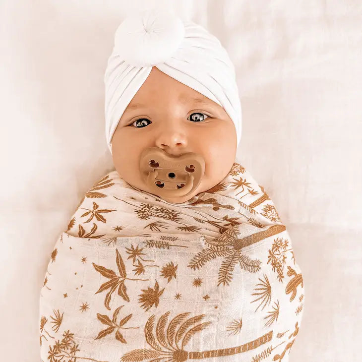 Fox & Fallow - Desert Palms Organic Muslin Wrap Swaddle