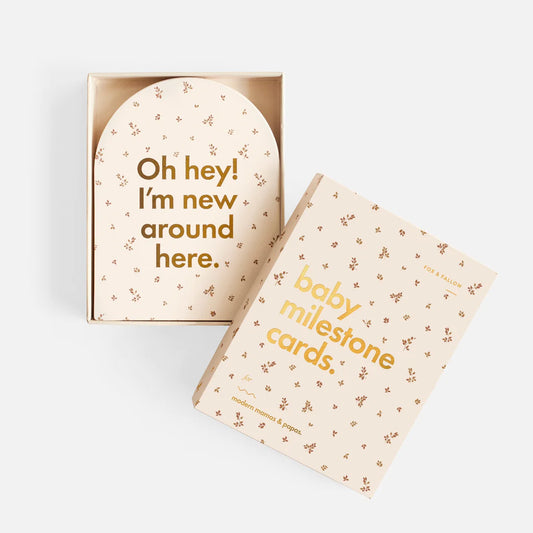 Fox & Fallow - Baby Milestone Cards Floral