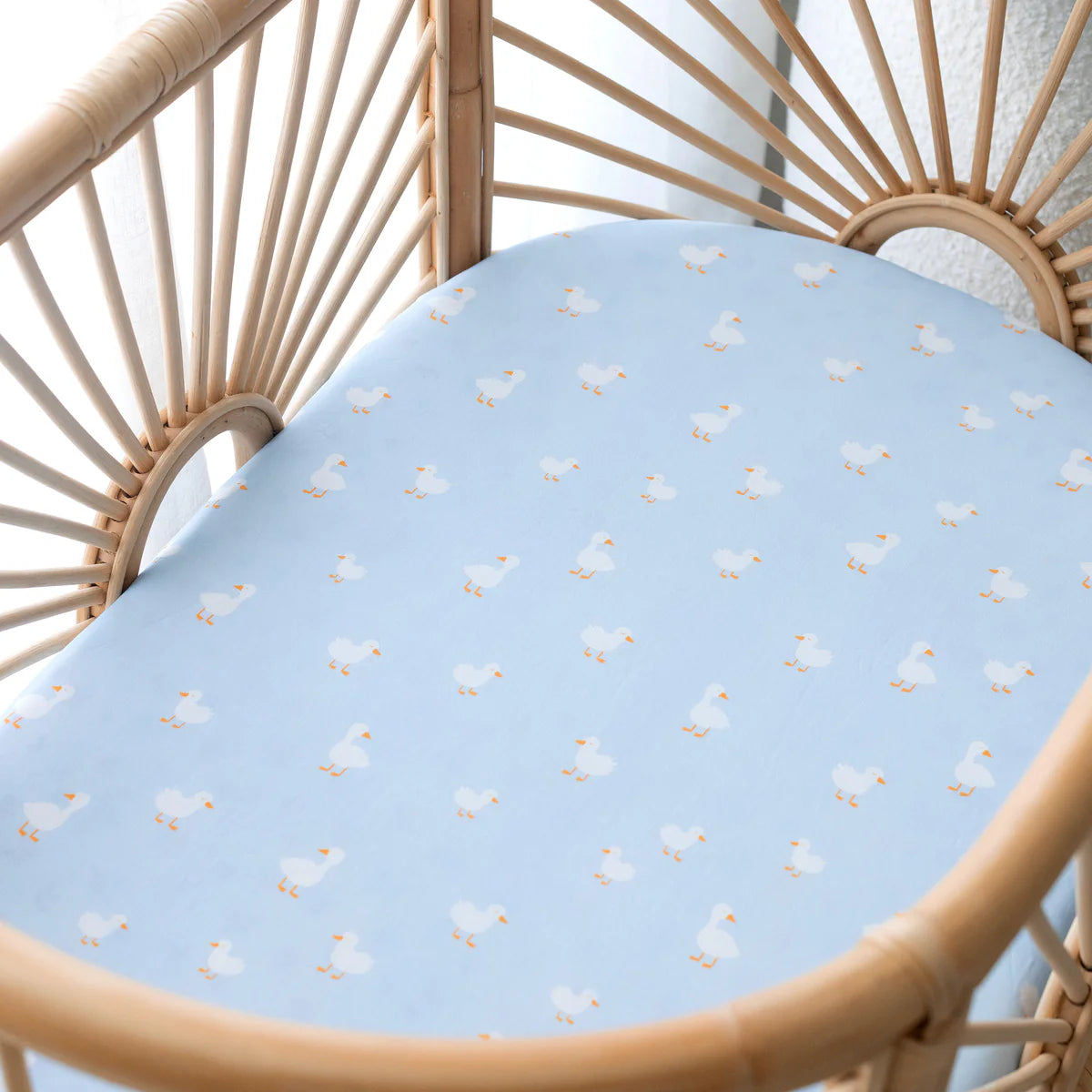Blue Ducks Organic Fitted Cot Sheet