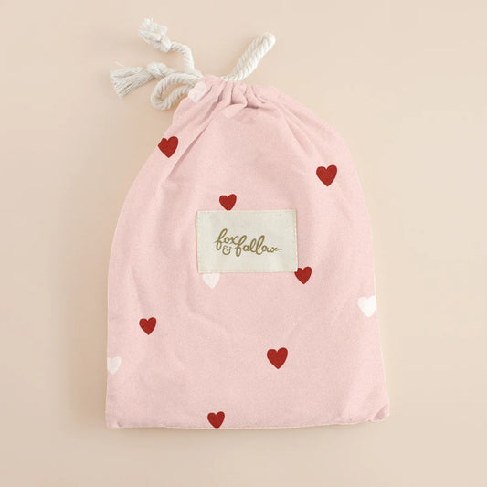 Little Hearts Organic Fitted Cot Sheet