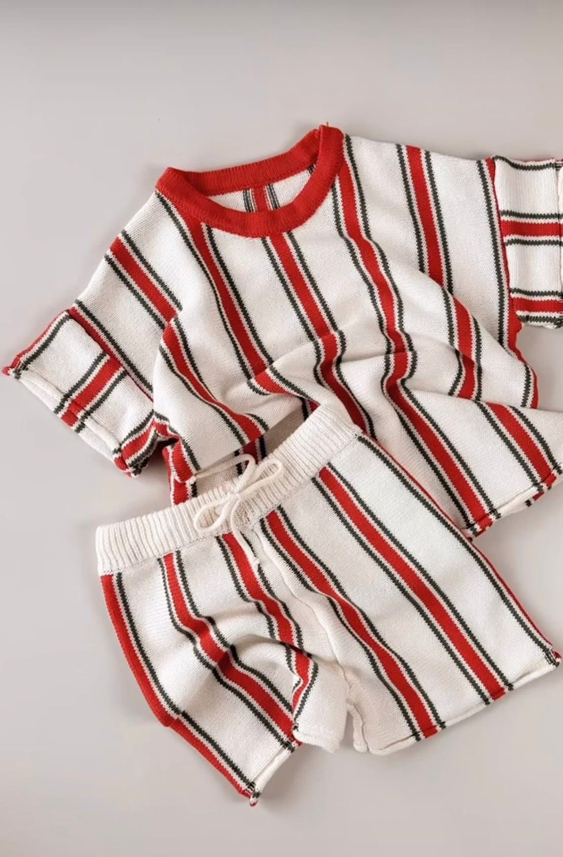 Retro Stripe Knit Top