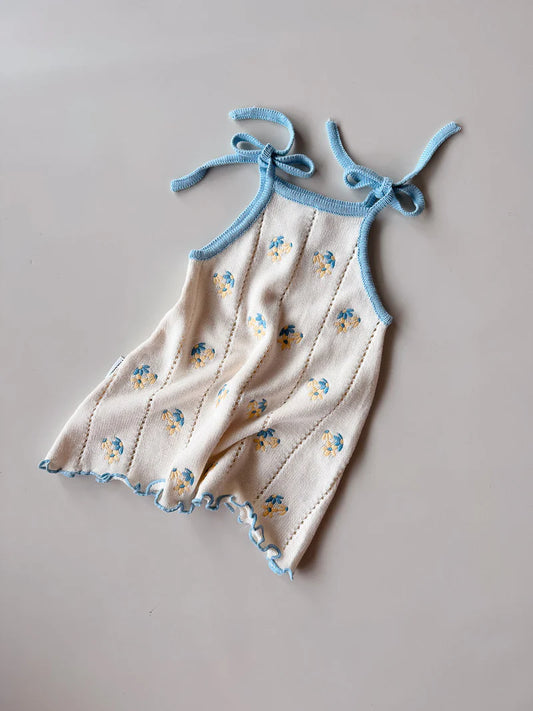 Bloom Pointelle Tie Dress | Pansy