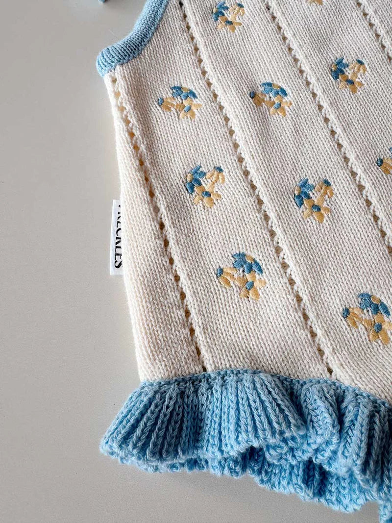 Bloom Pointelle Tie Romper | Pansy