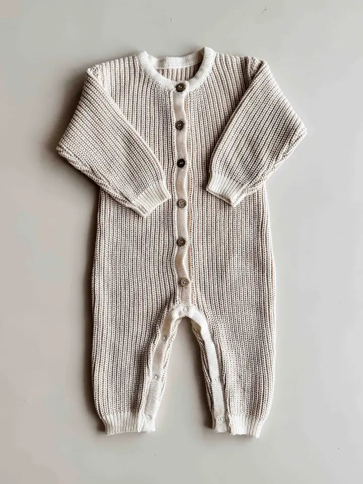 Chunky Full Romper | Oat