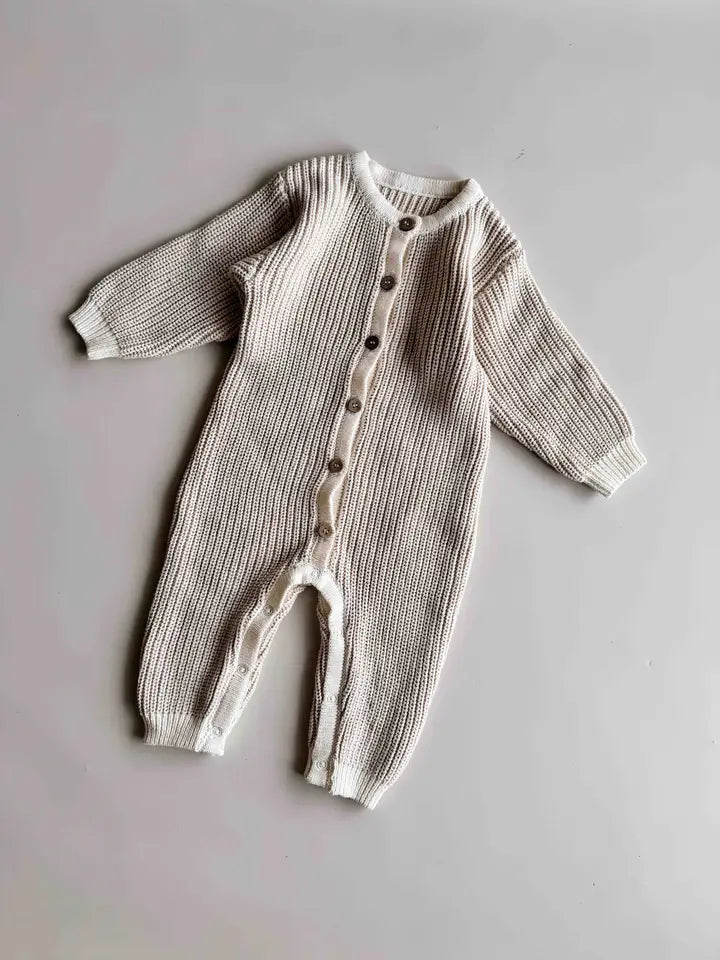 Chunky Full Romper | Oat