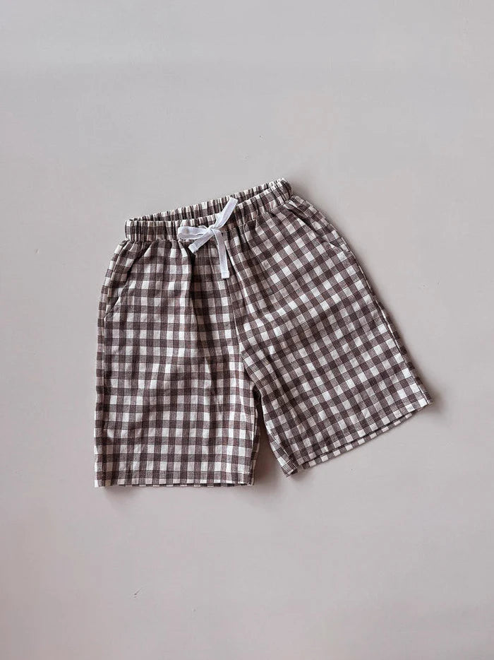 Pop's Bermuda Shorts | Brown Tartan