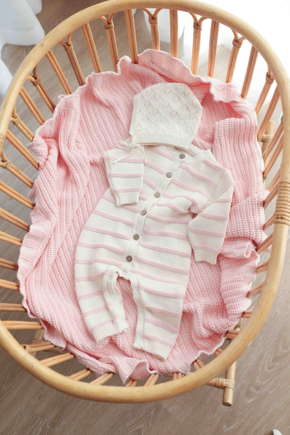 Raised Stripe Full Romper | Sweetpea