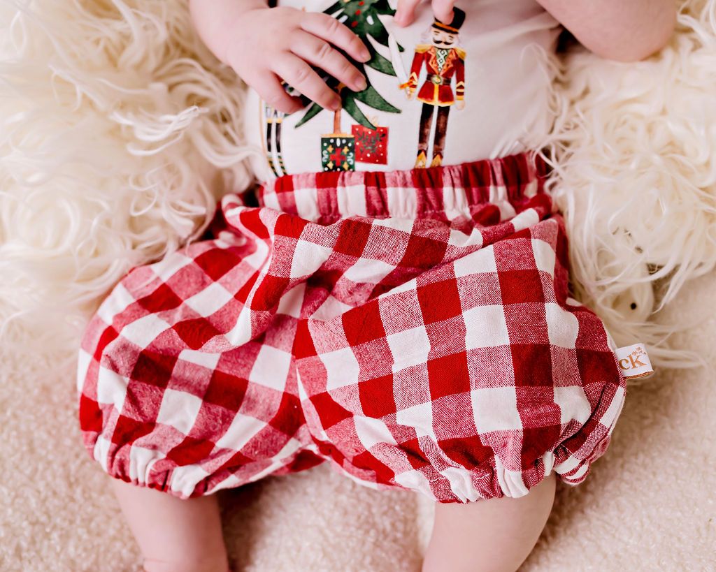 Confetti Kidz - Red Gingham Bloomers