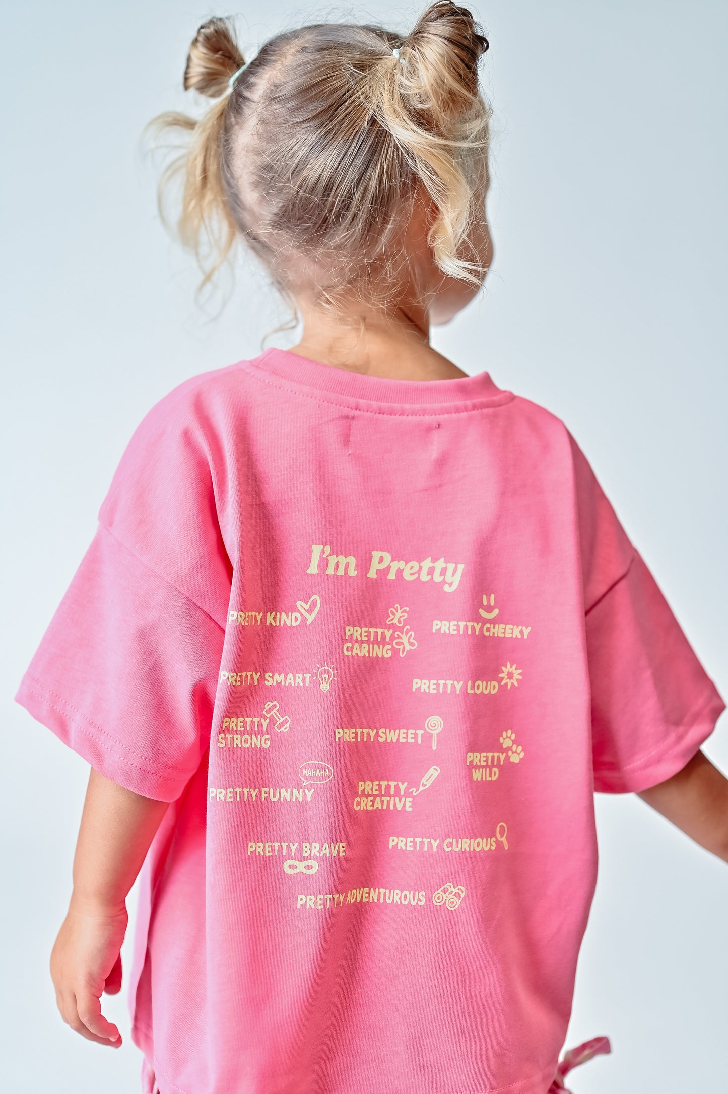 I'm Pretty Tee - Pink & Yellow - PRE ORDER