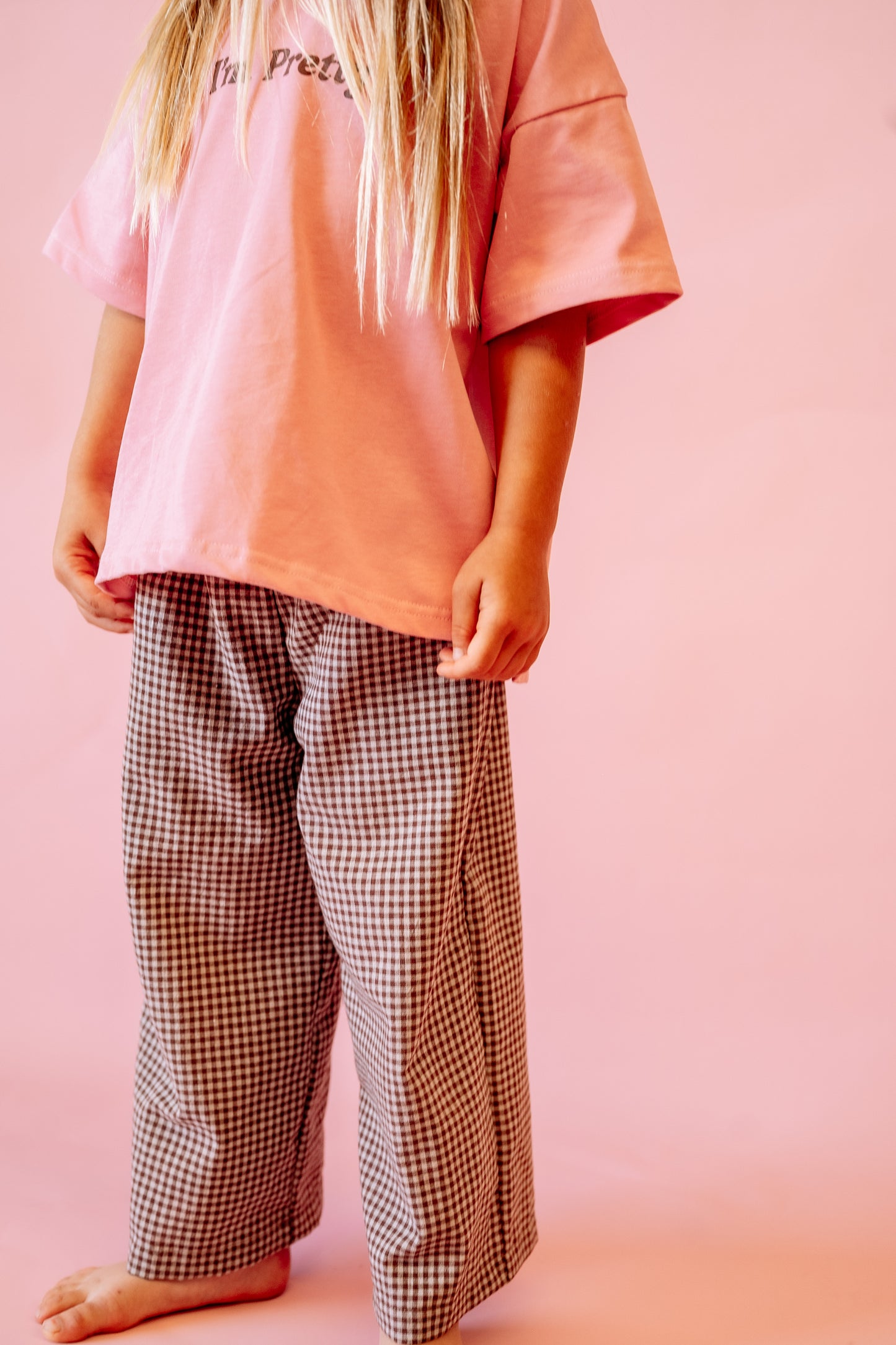 I'm Pretty Tee - Pink & Brown