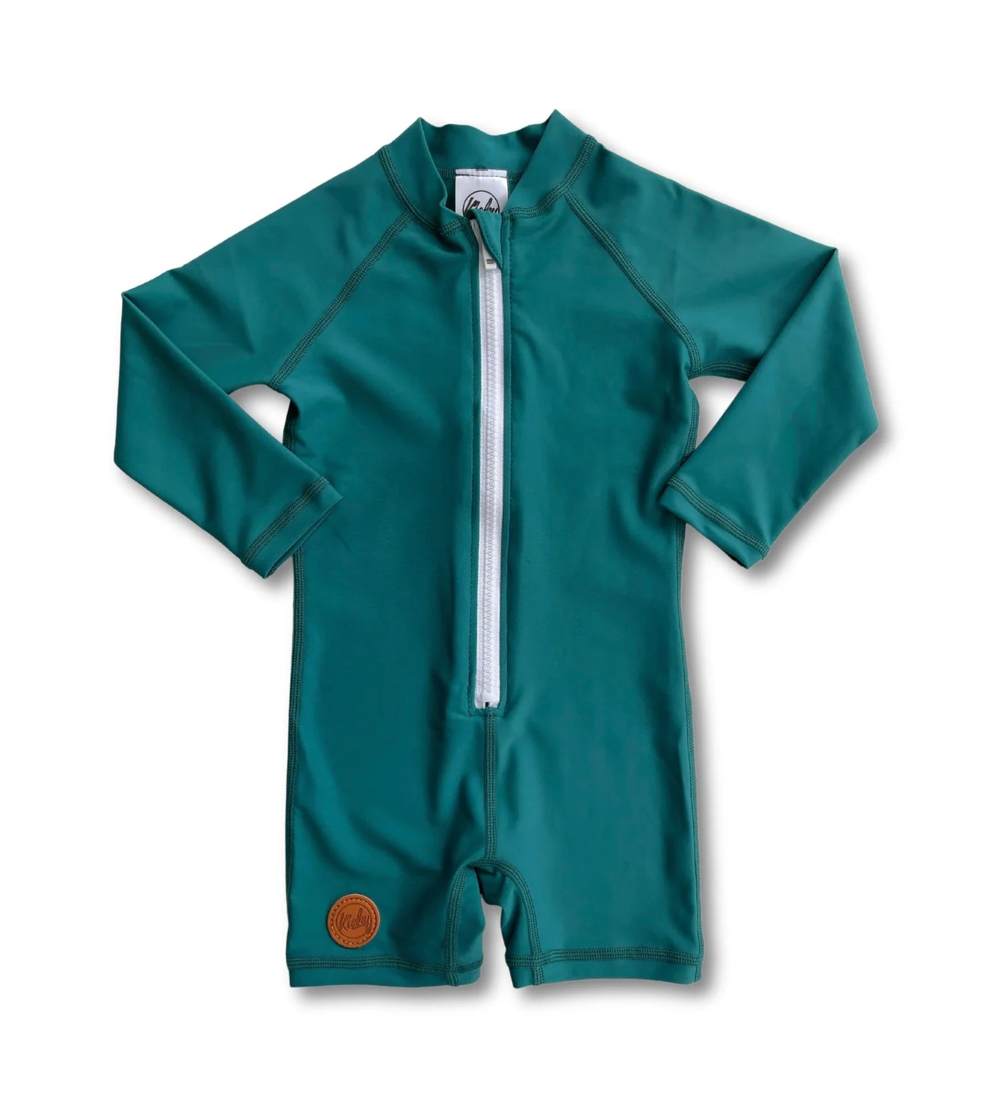 Kicky Swim - One Piece Rashgaurd Suit Dark Teal