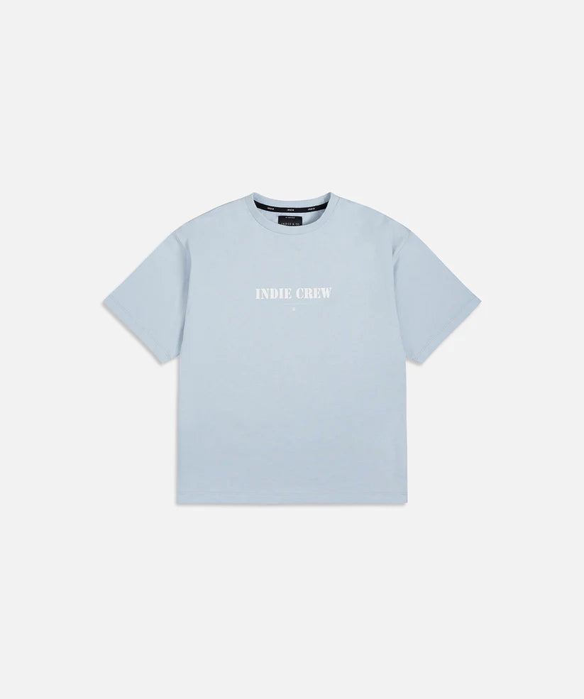 Indie Kids - The X Oversize Crew Tee - Light Blue