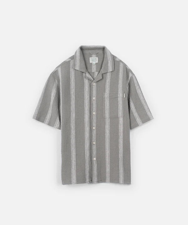 The Cefalu s/s shirt - Olive/White - Indie Kids