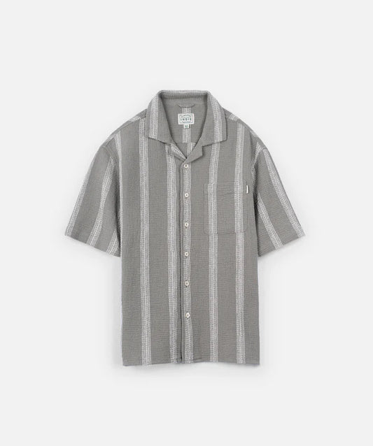 The Cefalu s/s shirt - Olive/White - Indie Kids