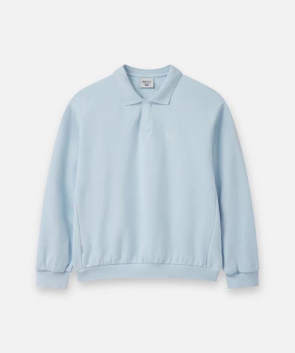 The Field Polo Sweatshirt - Frost
