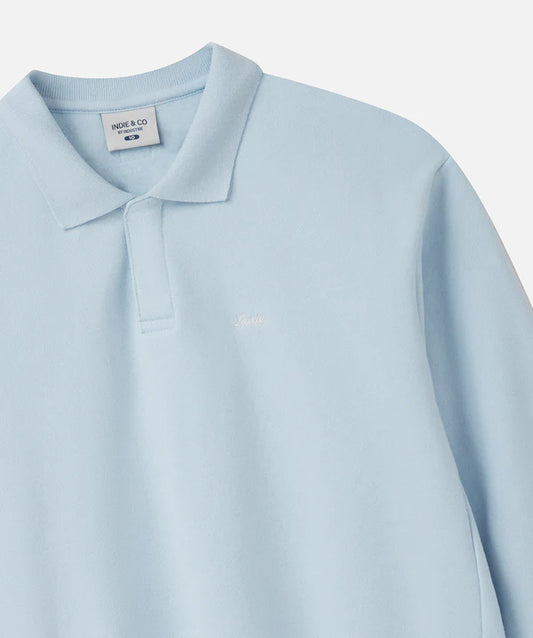 The Field Polo Sweatshirt - Frost