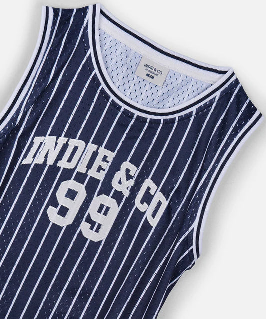 The Full Court Singlet Navy