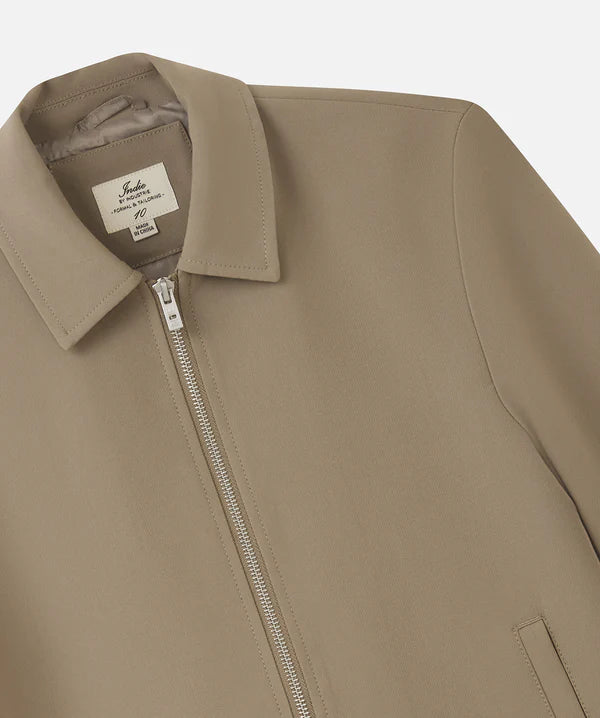 The Indie Lusso Bomber Jacket - Sandrift