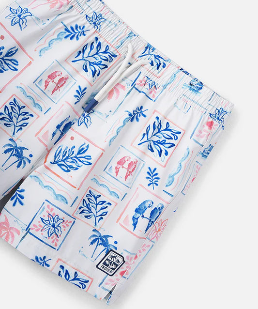 The Riviera Swim Trunk Light Blue/Multi