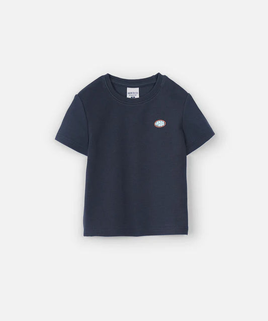 Indie Kids - The Stacked Tee - Slate/Mint