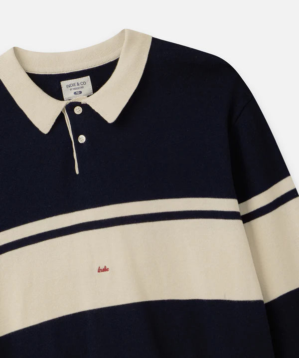 The Topanga Knit - Dk Navy/Cream