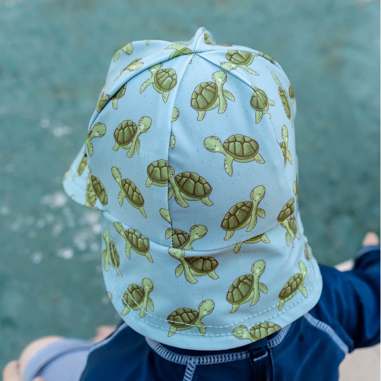 Kids Swim Legionnaire Flap Beach Hat Sheldon