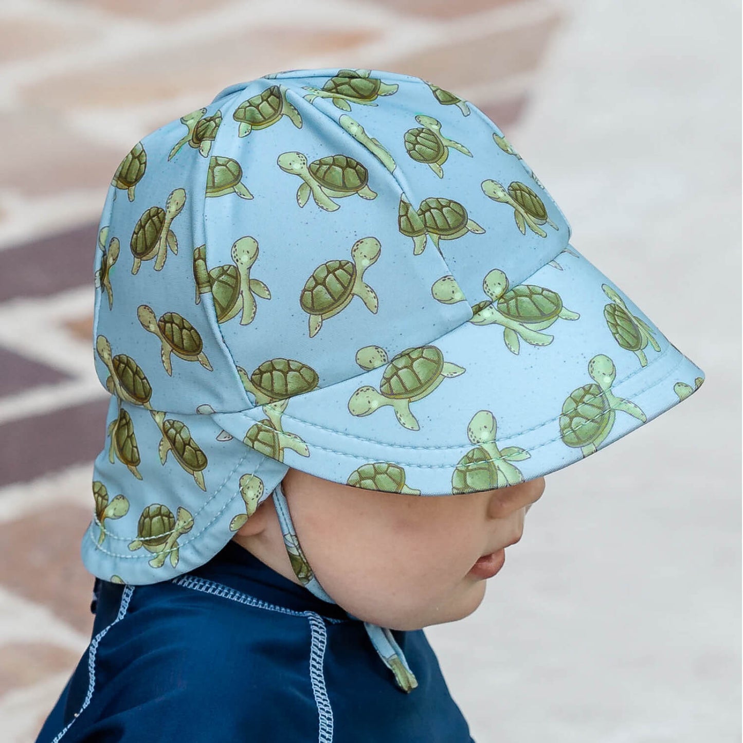 Kids Swim Legionnaire Flap Beach Hat Sheldon