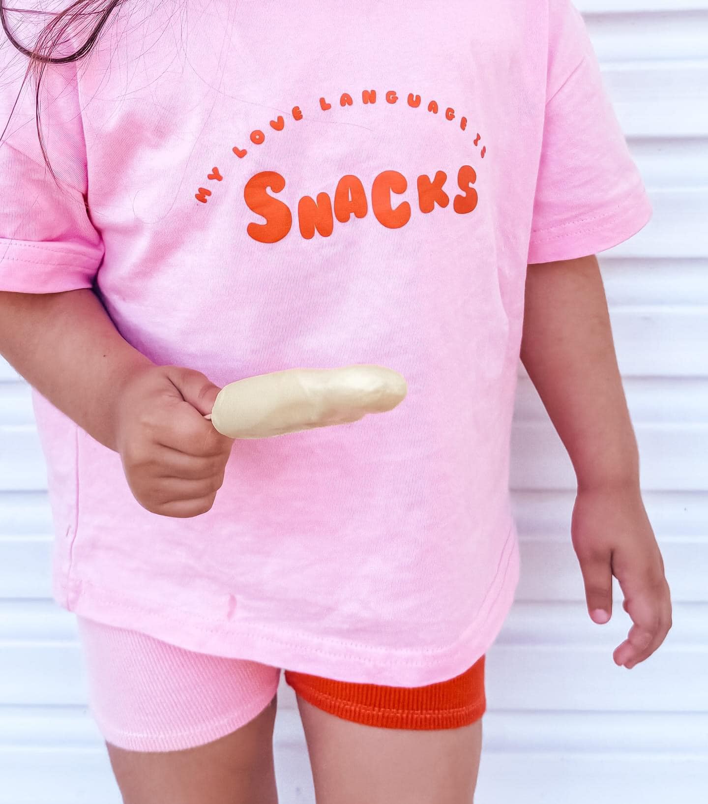 Lipoa Baby Snacks Tee - Pink