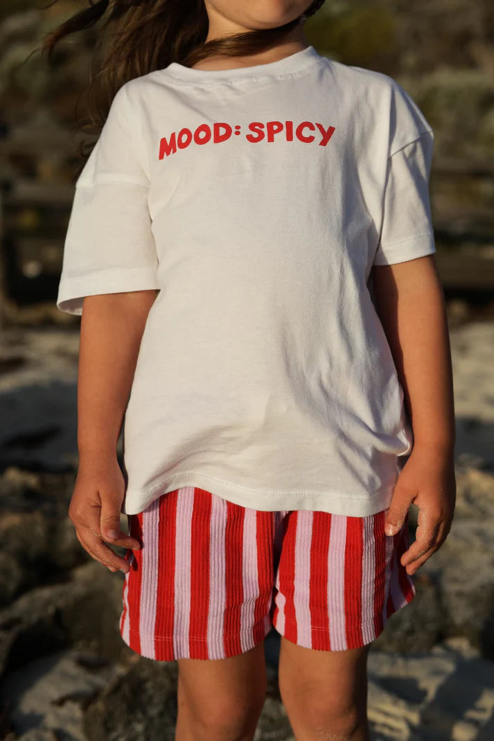 Little Locker MOOD: SPICY Tee - White