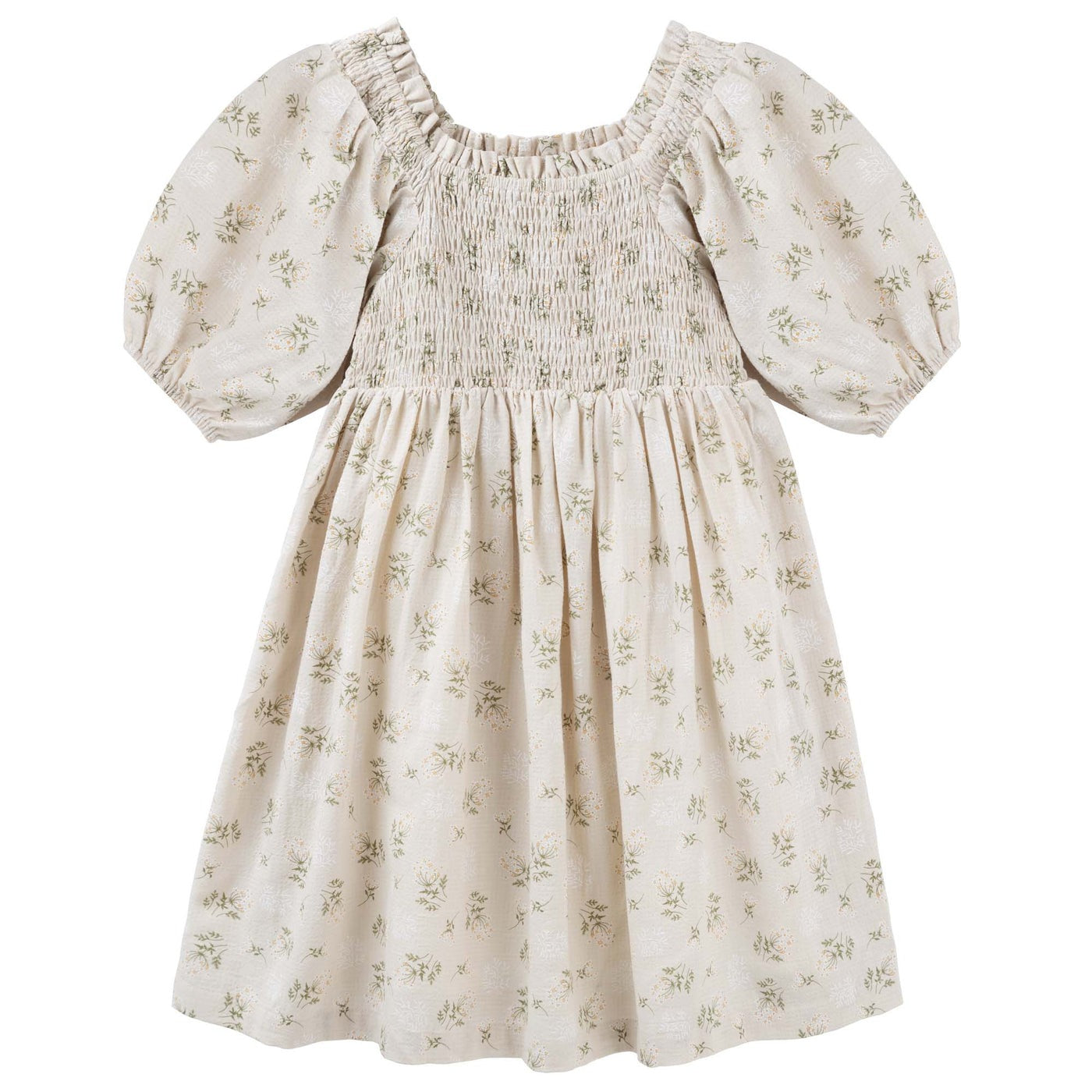 Designer Kidz Thea Floral Puff Sleeve Dress