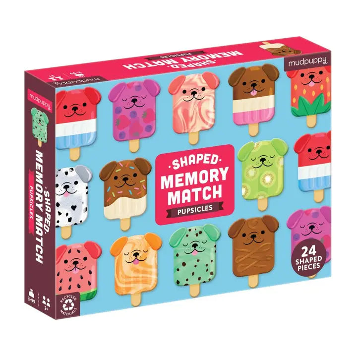 Mudpuppy Memory Match Shaped - Pupsicles