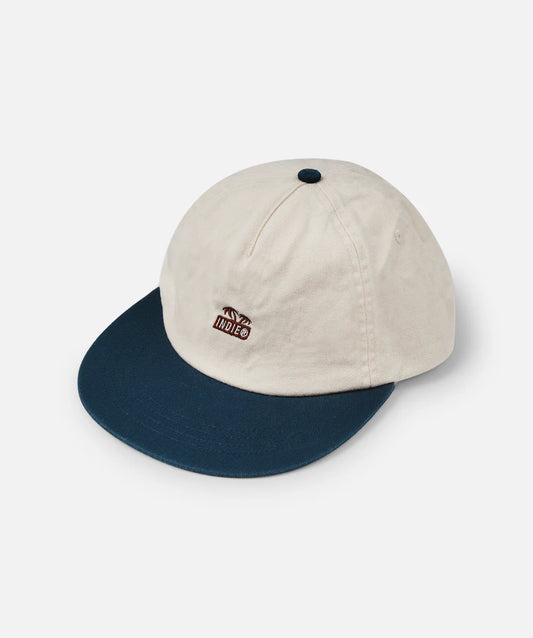 Indie Kids - The Wagner Contrast Cap - Cream/Navy/Burgundy