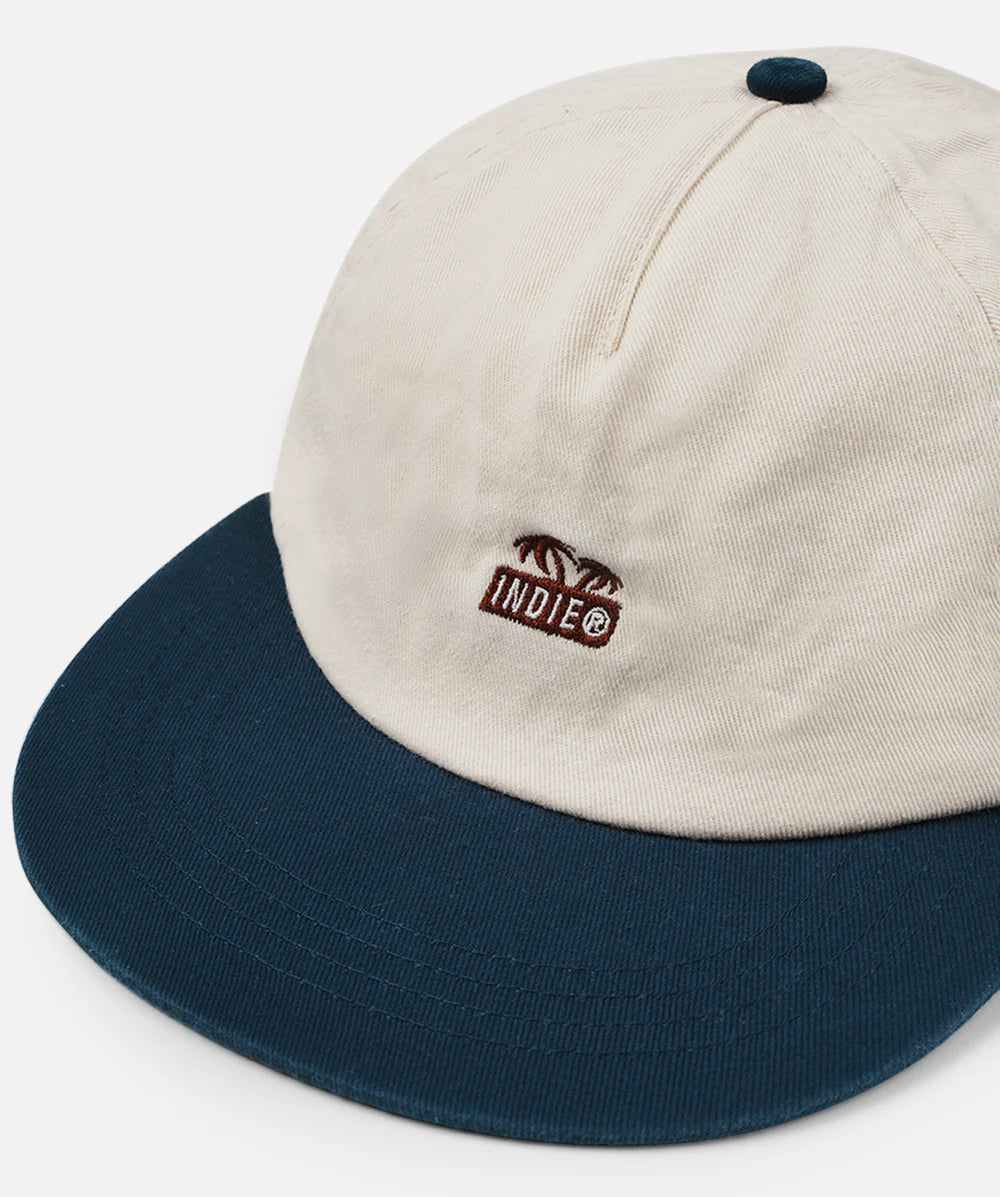 Indie Kids - The Wagner Contrast Cap - Cream/Navy/Burgundy